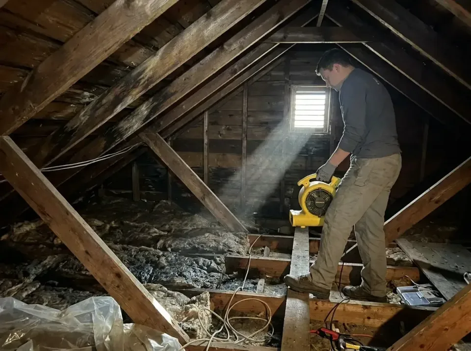 attic-water-damage-drying-proc-007 — frequently asked questions, Emergency Water Extraction & 24/7 Flood Response in Corry,…